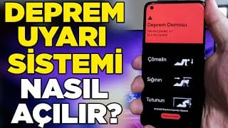 Telefonlarda Bulunan Deprem Uyarı Sistemi Nedir? Nasıl Aktifleştirilir?