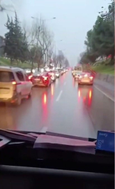 Bursa'da Fermuar Sistemi ile Yolu Böyle Açtılar