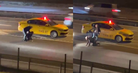 Ücretini Alamadığı Müşterisini Yol Ortasında Dövdü