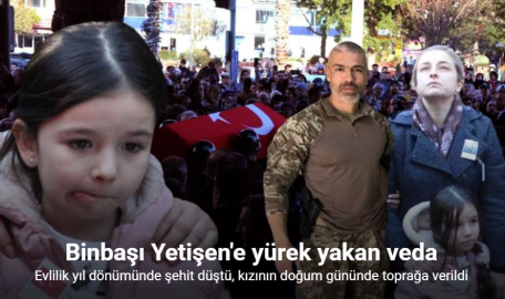 Evlilik Yıl Dönümünde Şehit Düştü, Kızının Doğum Gününde Toprağa Verildi