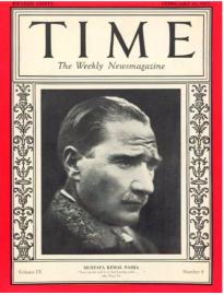 21 ŞUBAT 1927 / ATATÜRK TİME DERGİSİ'NİN KAPAĞINDA