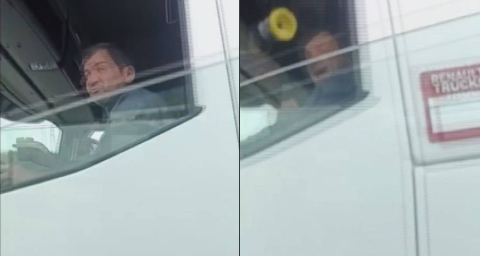 Tır Sürücüsü Tartıştığı Ticari Aracın Sürücüsüne Camdan Küllük Fırlattı