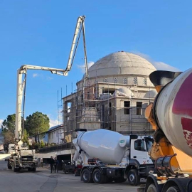 Çarşı Camii'nde inşaat hızlandı
