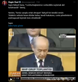 Özel'den Bahçeli'ye videolu 'cunta' yanıtı