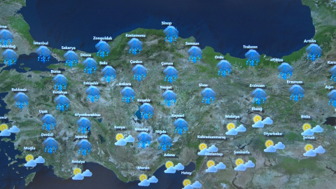 Meteorolojiden Kuvvetli Yağış ve Rüzgar Uyarısı