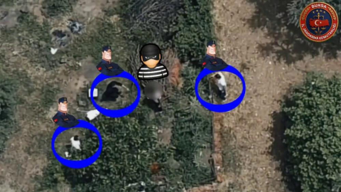 7,5 yıl hapisle aranıyordu, drone takibiyle yakalandı