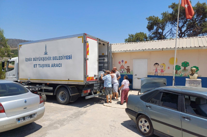 İZMİR BÜYÜKŞEHİR YANGIN MAĞDURLARININ YANINDA