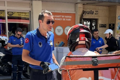 MANİSA’DA YAYA YOLLARINDA MOTOSİKLET DENETİMİ