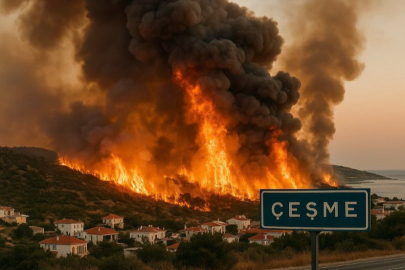 ÇEŞME VE ÖDEMİŞ’TE YANGINLA MÜCADELE