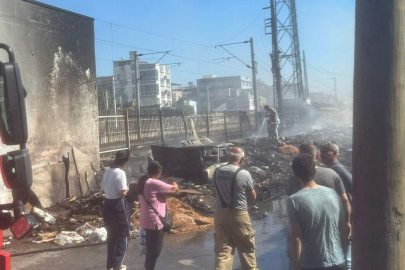 İZMİR BUCA’DA ÇÖP DAĞLARINDA YANGIN ÇIKTI