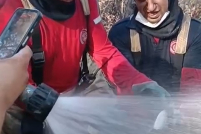 İZMİR BUCA’DAKİ YANGINDA BALIK KURTARILDI