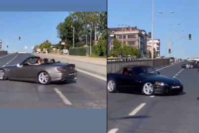 TRAFİK MAGANDALARI DÜĞÜN KONVOYUNDA TEHLİKE SAÇTI