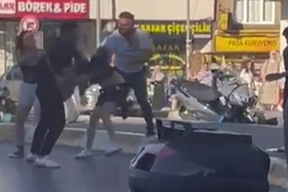 MOTOSİKLETLİ KADINLARI DARBEDEN ŞAHISLAR YAKALANDI