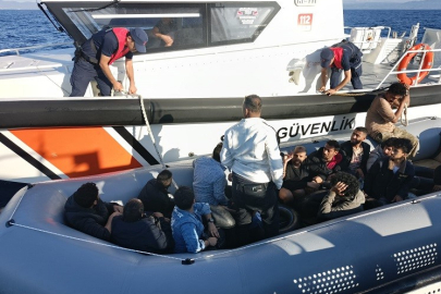 AYVALIK AÇIKLARINDA YAKALANDILAR