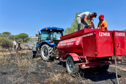 BERGAMA’DA 16 HEKTAR KÜL OLDU