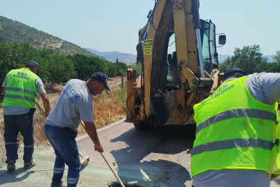EFES SELÇUK’TA KIRSAL YOLLARA ASFALT DOKUNUŞU