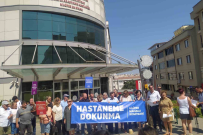 NİLÜFERLİLERDEN HASTANE ÖNÜNDE PROTESTO