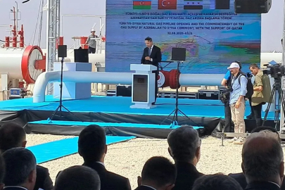 TÜRKİYE-SURİYE DOĞAL GAZ BORU HATTI TÖRENLE AÇILDI