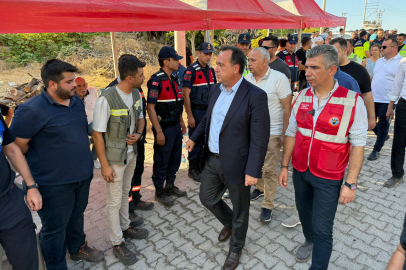 BAŞKAN DUTLULU, SOMA’DAKİ YANGIN BÖLGESİNDE