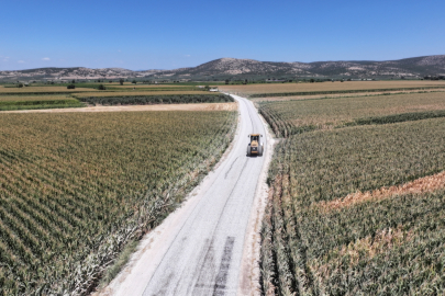 SARUHANLI ’DA HALİTPAŞA-LÜTFİYE YOLU YENİLENİYOR