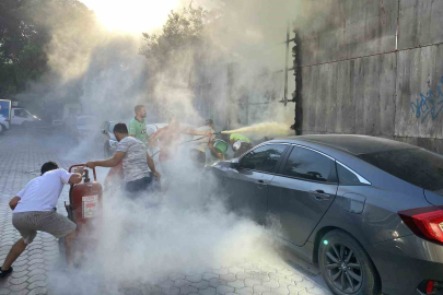BASMANE ÇUKURU’NDAKİ YANGIN OTOPARKA SIÇRADI