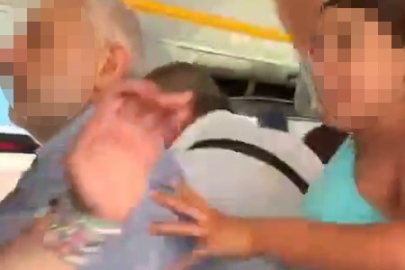 İETT OTOBÜSÜNDE BİBER GAZLI KAVGA