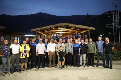 BAŞKAN DEVİREN ZABITA PERSONELİNE TEŞEKKÜR ETTİ