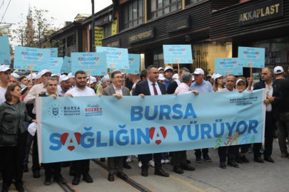 BURSALILAR SAĞLIK İÇİN YÜRÜDÜ