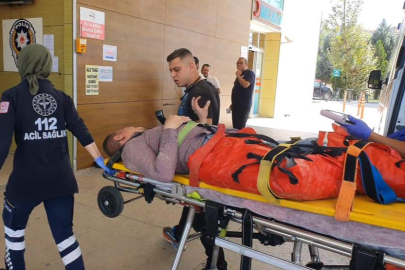 ÜZERİNE SUNTA DÜŞTÜ, BACAKLARI KIRILDI