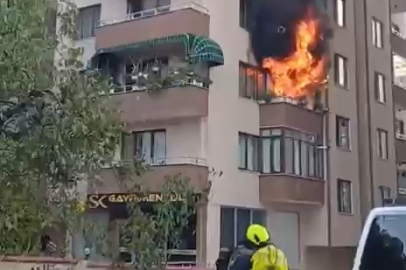 BURSA'DA APARTMANDA YANGIN PANİĞİ YAŞANDI