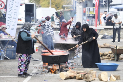 OSMANGAZİ BELEDİYESİ’NDEN SALÇA İÇİN MALZEME DESTEĞİ