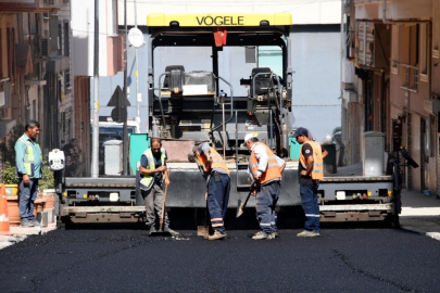 OSMANGAZİ BELEDİYESİ YOL ÇALIŞMASI: 160 TON ASFALT