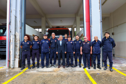 GEMLİK BELEDİYE BAŞKANI İTFAİYECİLER HAFTASI’NI KUTLADI