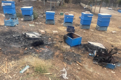 BURSA'DA YANGIN MAĞDURU ARICILARA KOVAN DESTEĞİ