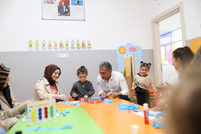 GEMLİK BELEDİYESİ AİLELERİ OYUN ATÖLYESİNDE BULUŞTURUYOR