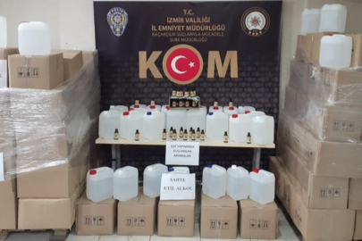 YILBAŞI ÖNCESİ 1 MİLYON 339 BİN TL’LİK SAHTE ALKOL BASKINI