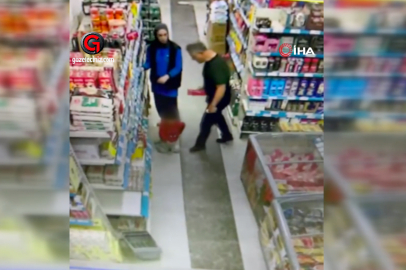 MARKETTE ÇOCUĞUNU TEKMELEYEN BABA GÖZALTINA ALINDI