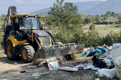 NİLÜFER'DE DOĞADAN KAMYON KAMYON MOLOZ TOPLANDI
