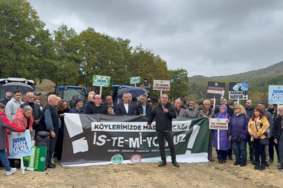 GEMLİK ’TE MADEN OCAĞI TEPKİSİ: ORMANIMA DOKUNMA