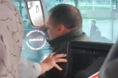 BURSA'DA OTOBÜS ŞOFÖRÜNÜ BÖYLE YUMRUKLADI