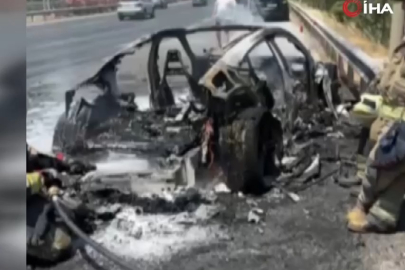 ALEV ALAN 18 MİLYONLUK OTOMOBİLDEN CANINI ZOR KURTARDI