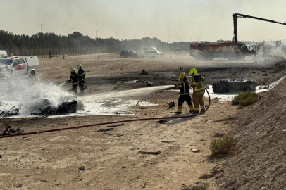 YERLİ ÜRETİM SAVAŞ UÇAĞI GÖSTERİ UÇUŞUNDA DÜŞTÜ