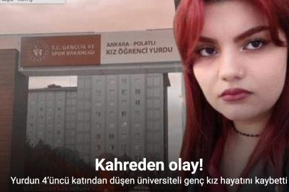 ÖĞRENCİ YURDUNUN 4. KATINDAN DÜŞEN MİZGİN'DEN ACI HABER