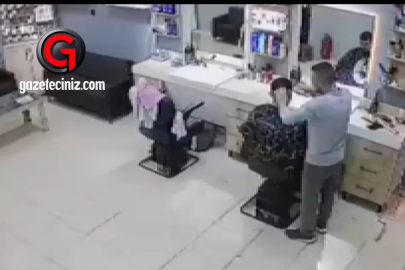 BERBER DÜKKANINDA KABUS GİBİ SALDIRI