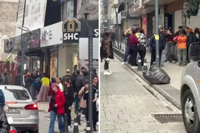 CADDEDE MEYDAN SAVAŞI: KAVGA POLİSİN BİBER GAZIYLA AYRILDI