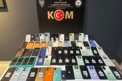 BURSA'DA 3 MİLYONLUK KAÇAK CEP TELEFONU YAKALANDI