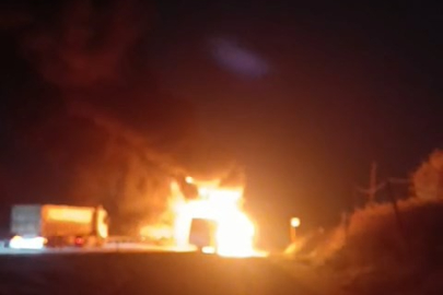 BURSA'DA İŞÇİ SERVİSİ ALEV TOPUNA DÖNDÜ