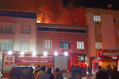 BURSA İNEGÖL'DE YANGIN PANİĞİ YAŞANDI