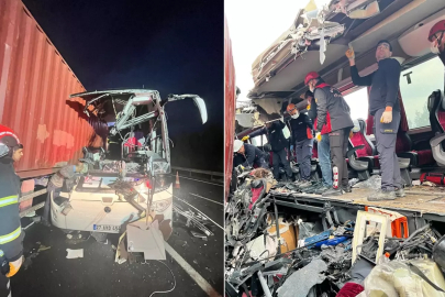 OSMANİYE'DE FECİ KAZA: OTOBÜS TIRA ÇARPTI 7 ÖLÜ, 11 YARALI