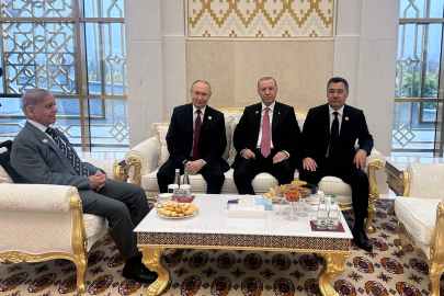 CUMHURBAŞKANI ERDOĞAN, PUTİN, ŞERİF VE CAPAROV İLE GÖRÜŞTÜ
